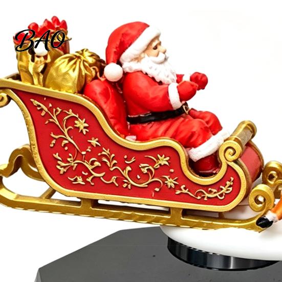Suspended Sleigh for Office Floating Santa Sleigh, Flying Magnetic Levitation Christmas Display, Unique Gift Family Claus Tabletop Decor Home, Office,