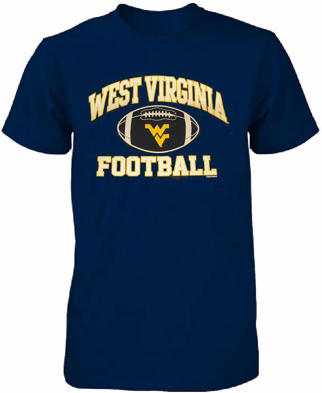West Virginia Mountaineers WVU Men s Blue Football Graphic NCAA Licensed T shirt S