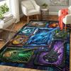 Musical Instruments Frames Pattern Rug Floor Mat for Living Room or Bedroom Soft and Comfortable Carpet a Gift for Birthday and Holiday.