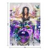 Sheila E. drummer - Prince drum woman - digital art by IonaArtDigital Throw Blanket Furrys Retros Sleeping Bag Blankets