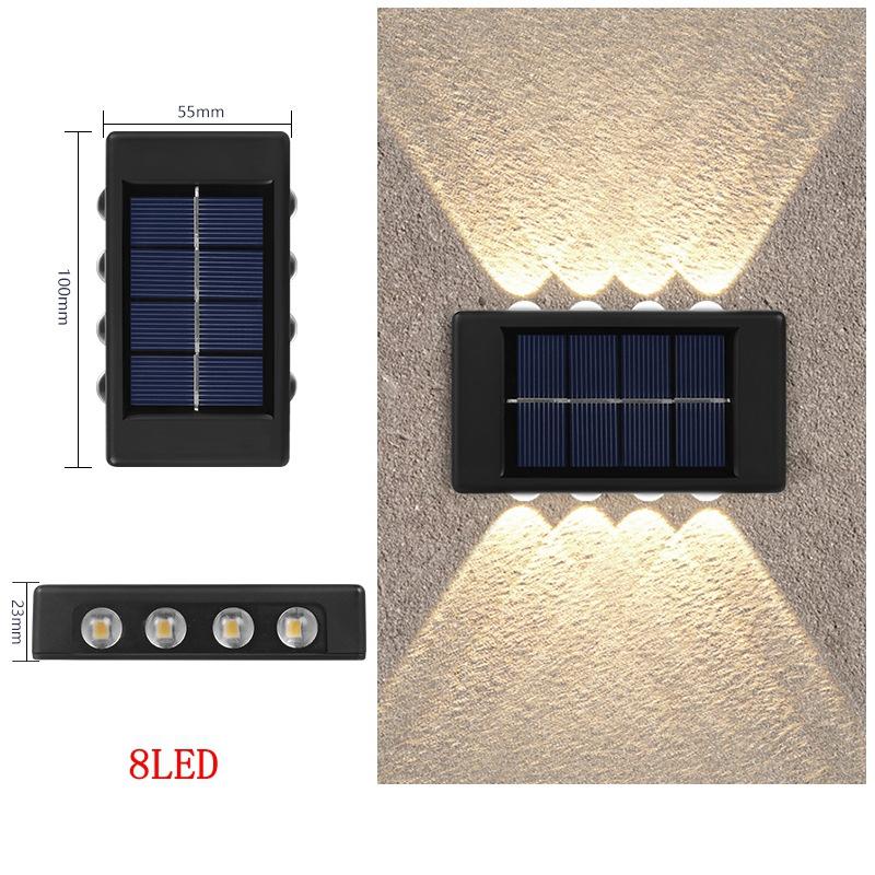 10/8/6 LED Solar Wall Lights Outdoor Waterproof Garden Light Courtyard Balcony Decorative Lighting Solar Powered Lamp Warm White