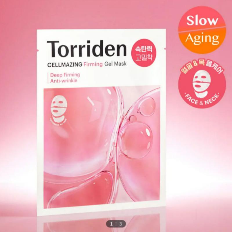 Torriden Cellmazing Low Molecular Collagen Firming Gel Mask (Face & Neck) 1 Sheet