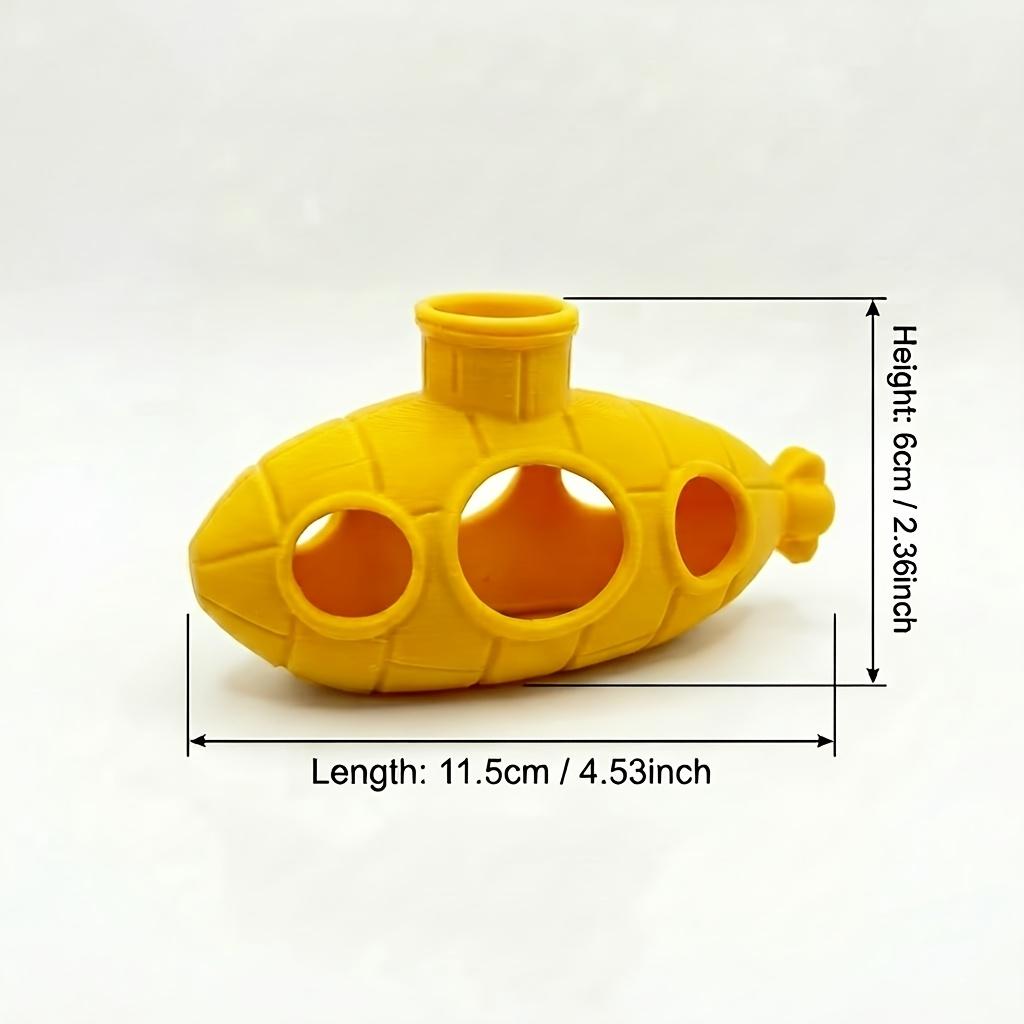 Ein U-Boot-förmiges Ornament, Geeignet für die Aquariendekoration, Dient als Versteck für kleine Fische,Tolles Geschenk für Freunde