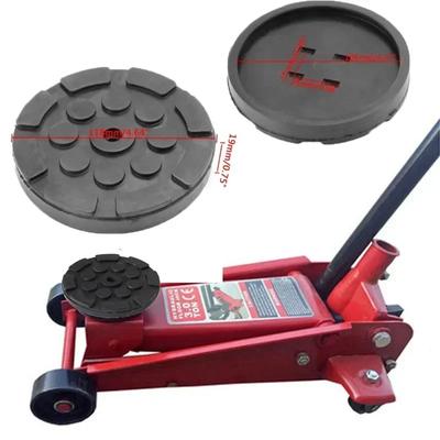 1 almohadilla de goma negra para elevación de automóviles, superficie antideslizante, protector de riel para herramientas, resistente, almohadilla de pie especial para elevación de automóviles