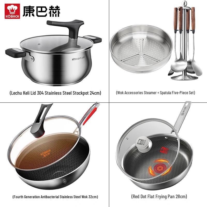 Kombach 4th Gen Non-Stick 5-Piece Cookware Set