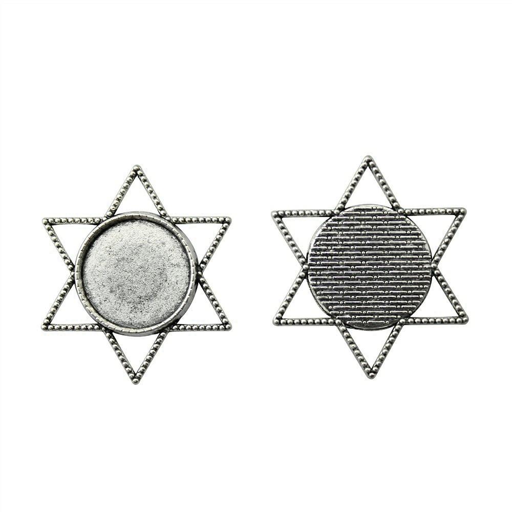 Fit 20mm Round Cabochon Bezel Pendant Setting Handmade Craft Blanks Frames