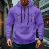 Men's Military Cargo Hoodies, Casual Quarter Zipper Pullover Tops With Multi Pockets