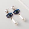Devil's Eye Drip Oil Alloy Earrings: Trendsetting European & American Street Style