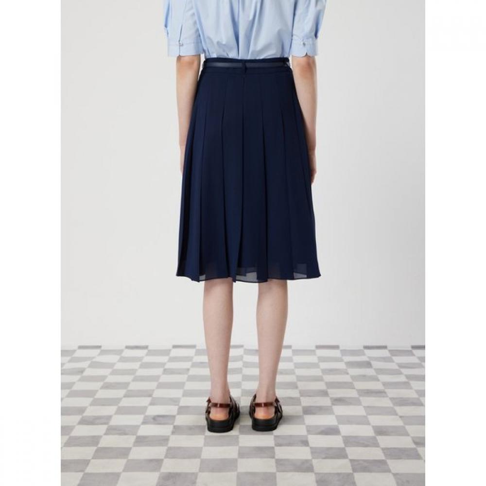 Cc Collect. Inverted Pleats Midi Skirt C252msd035