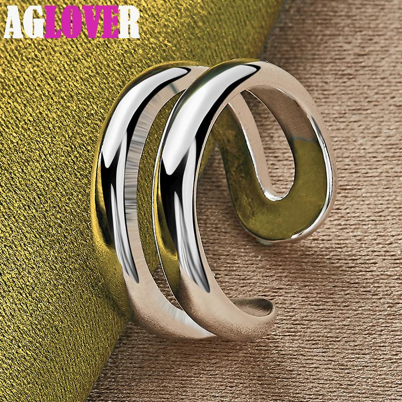 Dámsky prsteň 925 Sterling Silver Double Line