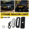 4LED Strobe Light Bar for Car Foglights Trucks Dash Hazard Beacon Lamp Amber EXV