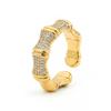 Ring - LUXENTER - Rechi - 18 Carat Yellow Gold - Zircon (zirconium Oxide) - Width 17 Mm