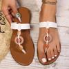 Fashion 2025 The Summer Sandals Women Fashion Casual and Comfortable and Comfortable Beach Outdoor Flip Flop Sandals Ladies Flat Shoes
