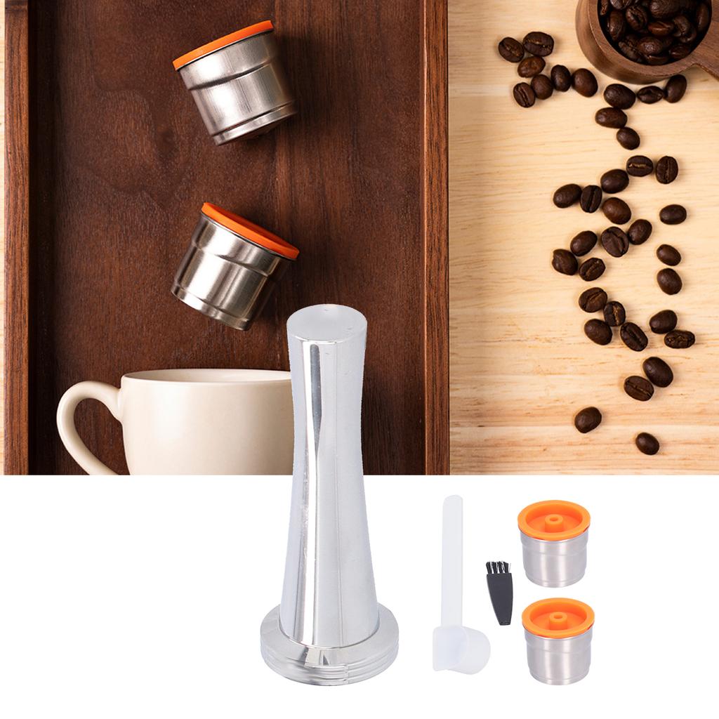 Reusable Coffee Capsule Cup Stainless Steel Coffee Filter Fit for     Cafe Accessory