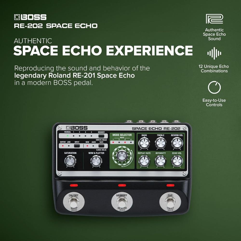 Boss Re 202 Space Echo Echo Echo Ray Reverb Guitar Effector