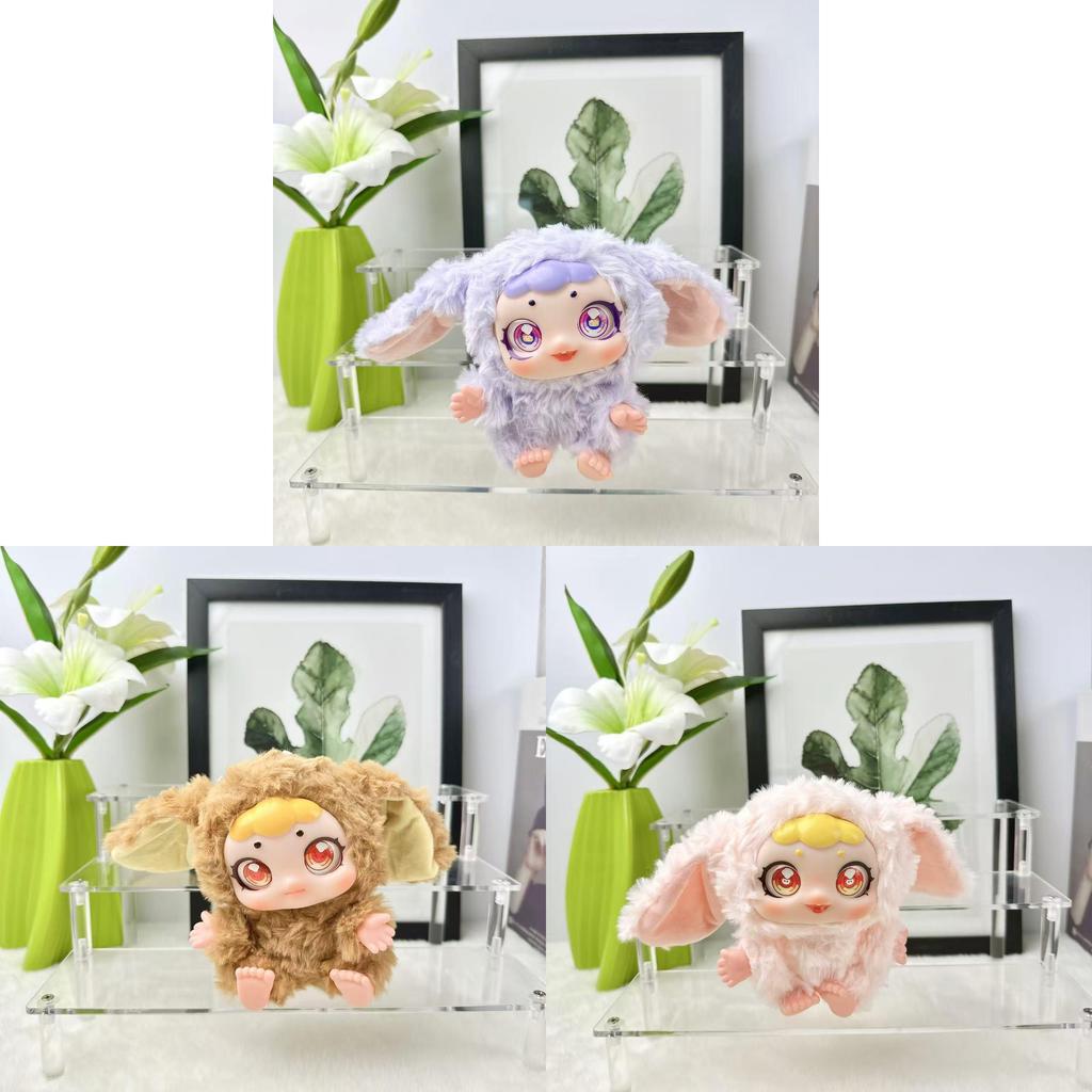 Baby Three Plush Rabbit Keychain With Pp Cotton Filling For Kids And Adults