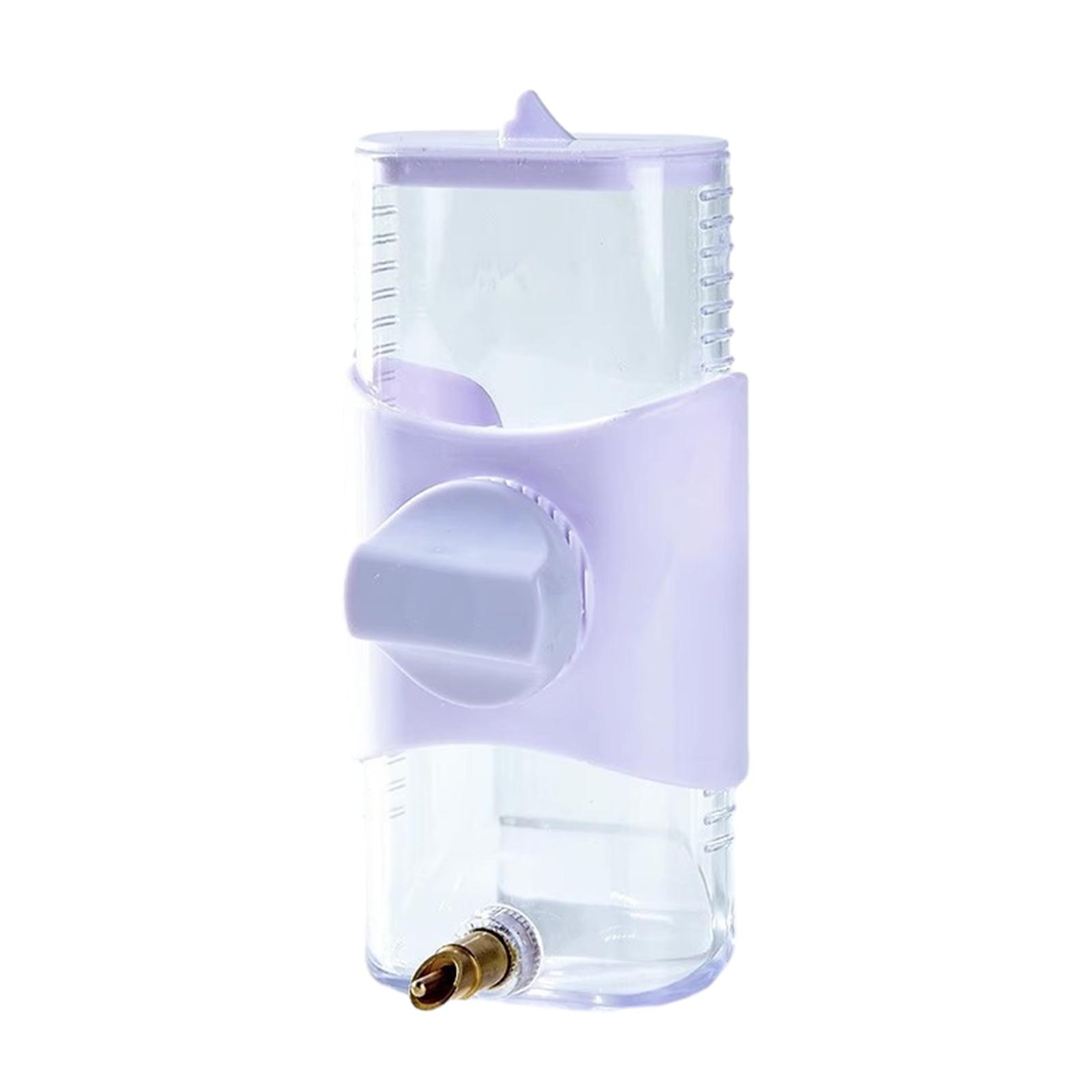 

300ml Bird Water Bottle Hangable Cage Water Dispenser Drinker Parrot Small Pet Drinking Pin Type Bird Water Feeder фиолетовый