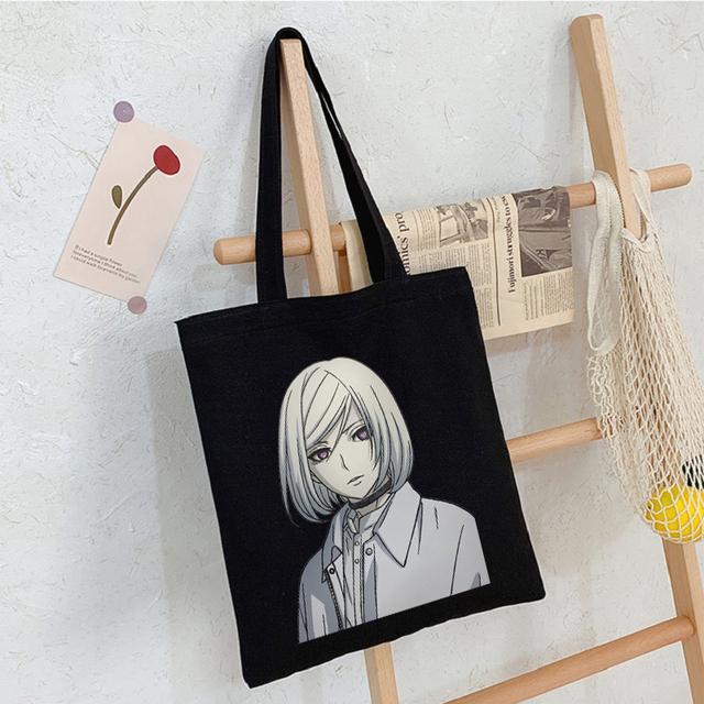 Akudama Drive Killer Japanische Anime-Leinentasche, Shopper, große Kapazität, modische Damentasche, Vintage-Handtaschen, klassische Umhängetasche