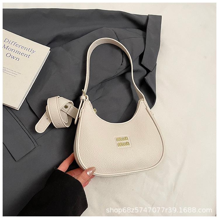 Niche foreign crescent bag women's bag 2025 new high-end one-shoulder armpit bag versatile large-capacity commuter bag