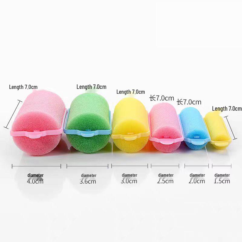 Large Soft Foam Magic Hair Rollers - No Heat Styling Curlers