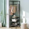 Corner Shelf Luxury Clothes & Hat Hanging Storage Rack - Space-Saving Detachable Wall Organizer for Shoes & Hats