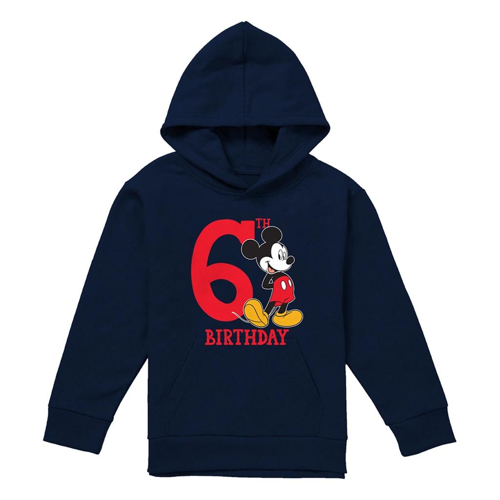Disney Childrens/Kids Mickey Mouse 6th Birthday Hoodie