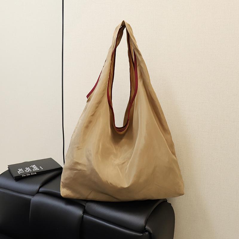 Foldable Large-Capacity U-Shaped Waterproof Polyester Tote Bag for Shopping