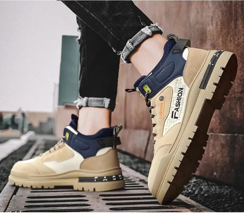 Outdoor Sneakers Male Soft Sole Walking Sneakers Men Casual Autumn Vulcanized Male Walking Sport Shoes