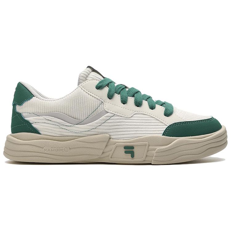Fila Pop II Fabric Synthetic Leather Comfortable Versatile Durable Lightweight Low-Top Casual Shoes Women Sneaker Light-Green T12W342203FGS
