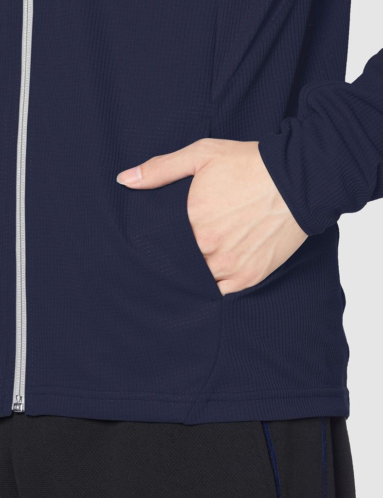 Training Wear Dry Aeroflow Jacket Sweat Absorbent Quick Drying Breathable 32MC0050 Deep Navy Japan M To Japanese Size [Mizuno] Men's (Equivalent M)