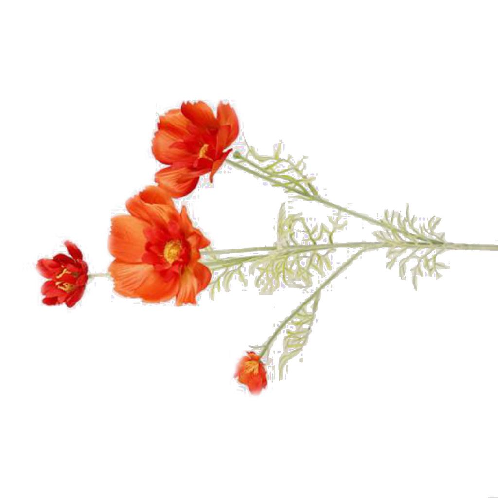 Artificial Cosmos Galsang Flower Long Stem Fade Proof Simulated Silk Cosmos Galsang Flower for Home