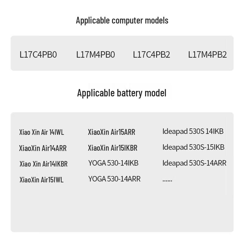 Llano Replacement Laptop Battery for Lenovo Xiaoxin Air