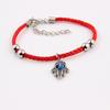 Fatima Hand Red Agate Beaded Lucky Bracelet