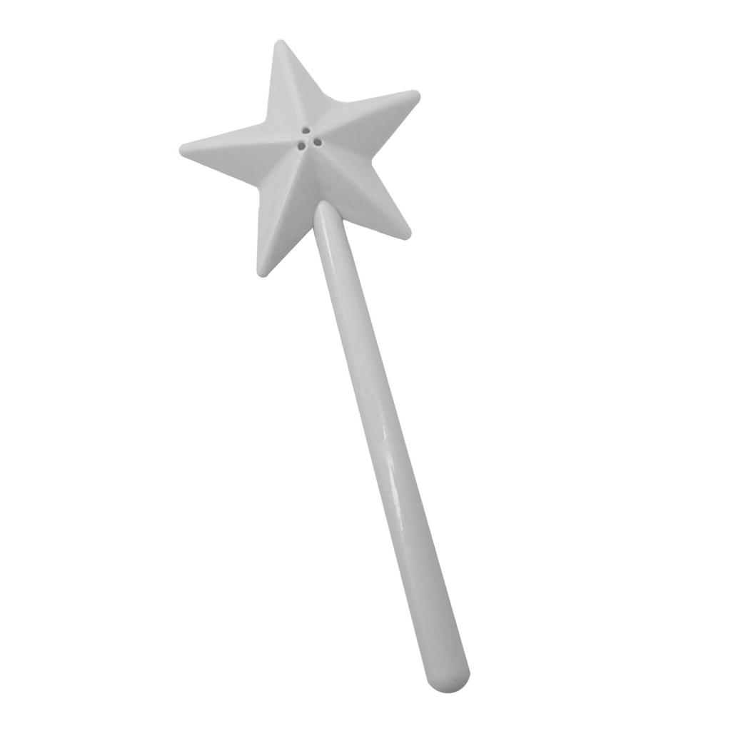 Wand Salt and Pepper Shaker 3 Holes Plastic Pentagram Shape Salt and Pepper Shaker Wand