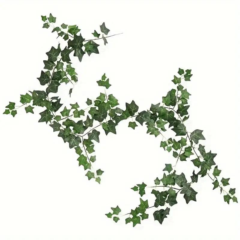 Creeper Fake Flower Decoration Green Leaf Vine Fake Leaf Eucalyptus Plastic Flower Vine Pipe Decoration Leaf