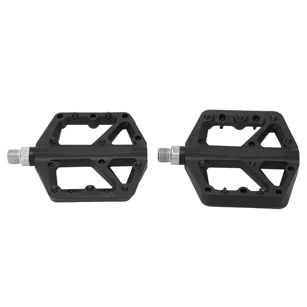 1 Pair Bike Pedal Anti Slip Nylon Fiber Bicycle Platform Flat Pedals for Road Mountain Bike