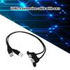 Double USB Male To Female Extension Cable Twin Port USB2.0 Extension Cable With Screw Hole Panel Mounting USB2.0