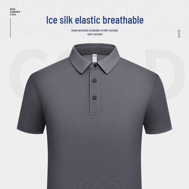 QIANYIYANG Unisex Quick-Dry Polo Shirt