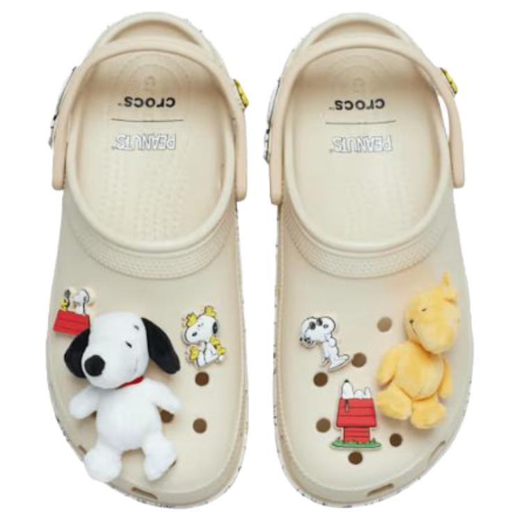 Crocs Peanuts X  Classic Platform Clog Casual Clogs Women Clogs Beige 212118-90H