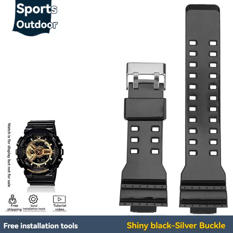 Pentru Casio G-shock Negru Auriu GA-110 GA-100 GA-120 Ga140 ga700 400 Rășină Silicon Curea Ceas Sport Bărbați Bandă Ceas Cauciuc 16mm