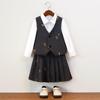 Children's Autumn/Winter Academy Style Suit Set for Boys and Girls - Formal Wear Skirt and Suit for Performances