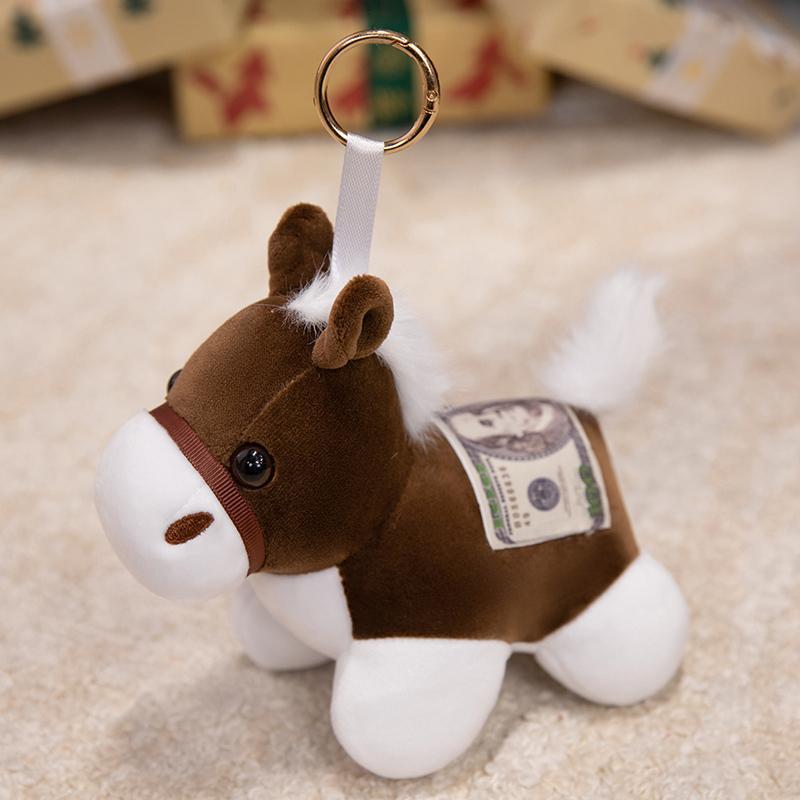 

Плюшевый брелок Год Лошади : Милый талисман-кукла для Нового года 15cm