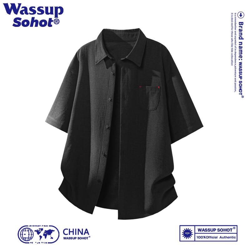 Wassup Sohot Men's Short-Sleeve Casual Tops