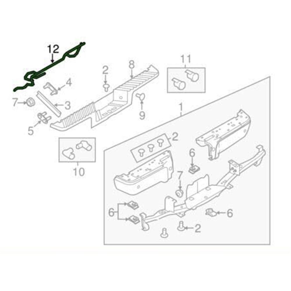 For 11-15 Ford F-Super Duty Rear Bumper Reverse Sensor Parking Aid Wire Harness