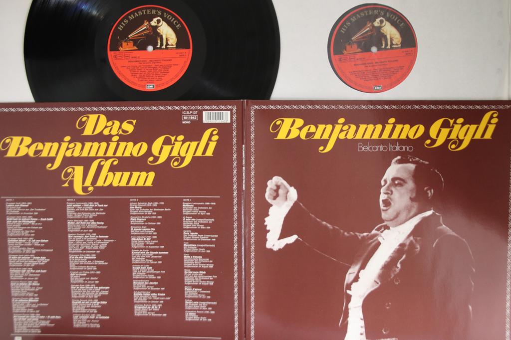LP Record BENIAMINO GIGLI - Belcanto Italiano - Das Benjamino G 1011943 EMI Germany Classical Used