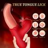 2-in-1 Realistic Tongue Vibrator & Clitoris G-Spot Stimulator - 10 Sucking Modes, USB Rechargeable