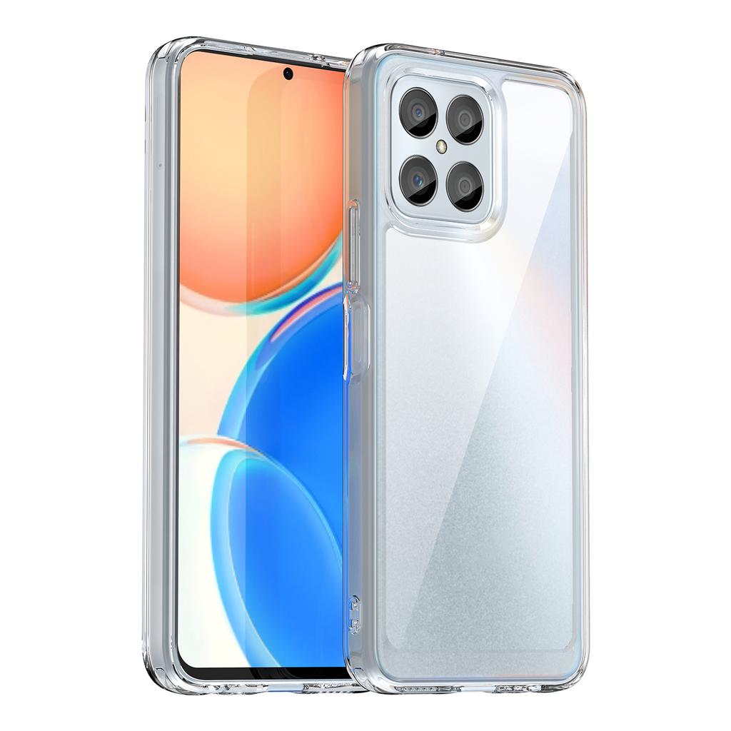 Phone Case for Honor 70 Lite 5G/Play 30 5G/X8 5G/X6 4G/Play6C 4G/X8a 4G/X6s 4G,TPU+Acrylic Clear Back Cover