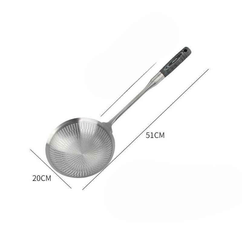Stainless Steel Strainer for Household Kitchen and Dining, Extended Grease Trap for Scooping Noodles, Long-handled Filter Screen