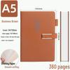A5 Business Office Notebook with Thickened Pages and Simple Buckle, Ideal for Meetings, Record Keeping, Custom Logo Printable
