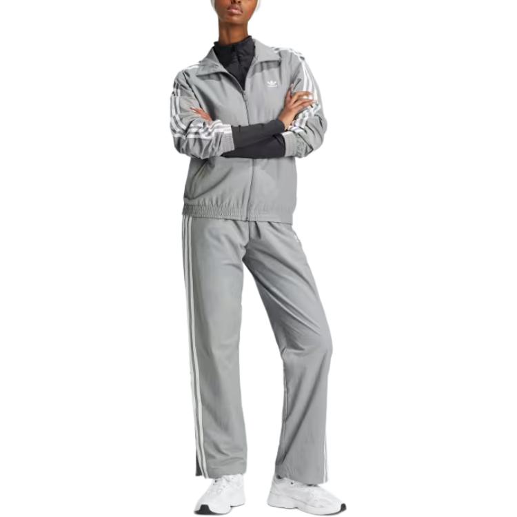 adidas Women's Woven Track Top Grey Three JD5329